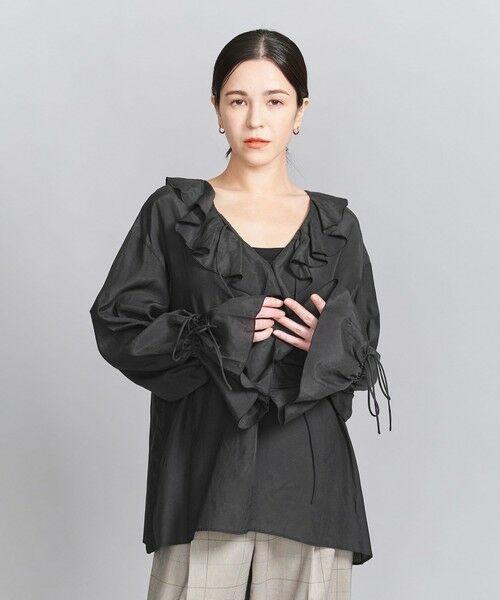 BEAUTY&YOUTH UNITED ARROWS / ビューティー&ユース ユナイテッドアローズ シャツ・ブラウス | レーヨンコットンローン ラッフルシャツ | 詳細11