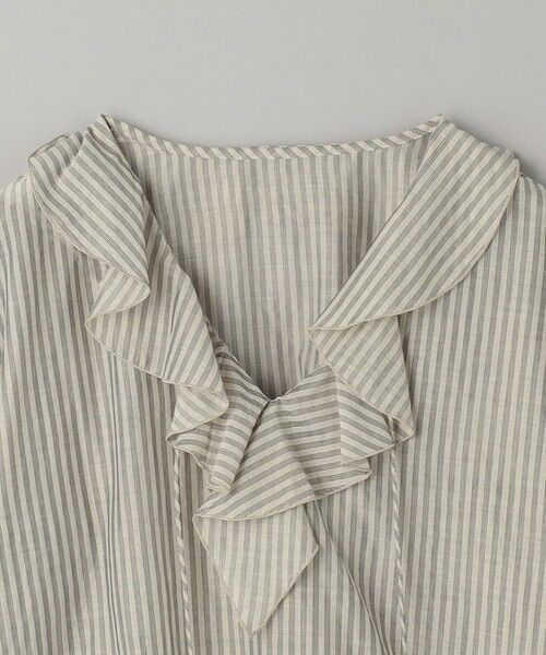 BEAUTY&YOUTH ストライプ ラッフルシャツ BEAUTY&YOUTH UNITED ARROWS（ビューティーアンドユース