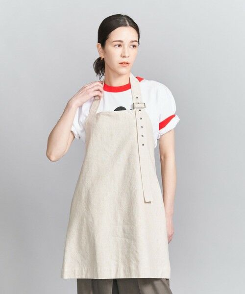 BEAUTY & YOUTH UNITED ARROWS/ビューティー&ユース ユナイテッドアローズ 麻コットン エプロンチュニック/ベージュ BEIGE FREE BEAUTY & YOUTH UNITED ARROWS/ビューティー&ユース ユナイテッドアローズ 麻コットン エプロンチュニック/ベージュ BEIGE FREE