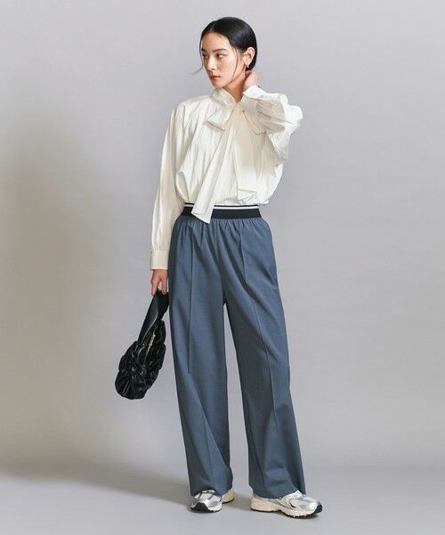 BEAUTY&YOUTH UNITED ARROWS / ビューティー&ユース ユナイテッドアローズ シャツ・ブラウス | 【WEB限定 Wardrobe DAILY MINIMAL】リボンタイブラウス -2WAY/ウォッシャブル- | 詳細2