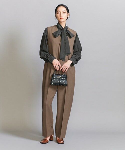 BEAUTY & YOUTH UNITED ARROWS/ビューティー&ユース ユナイテッドアローズ 【WEB限定 Wardrobe DAILY MINIMAL】リボンタイブラウス -2WAY/ウォッシャブル- DK. GRAY FREE BEAUTY & YOUTH UNITED ARROWS/ビューティー&ユース ユナイテッドアローズ 【WEB限定 Wardrobe DAILY MINIMAL】リボンタイブラウス -2WAY/ウォッシャブル- DK. GRAY FREE