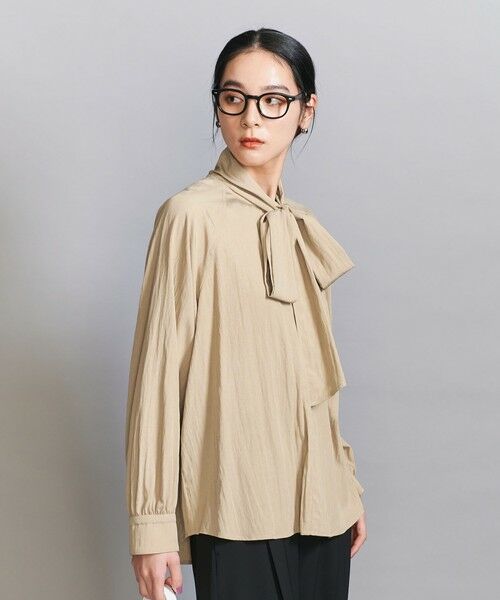 BEAUTY&YOUTH UNITED ARROWS / ビューティー&ユース ユナイテッドアローズ シャツ・ブラウス | 【WEB限定 Wardrobe DAILY MINIMAL】リボンタイブラウス -2WAY/ウォッシャブル- | 詳細14