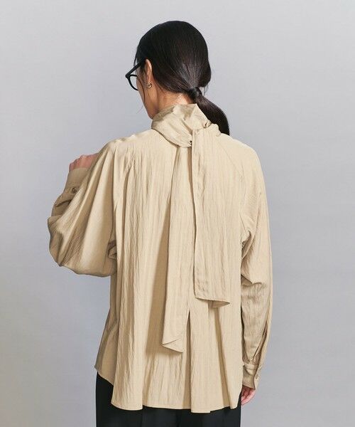BEAUTY&YOUTH UNITED ARROWS / ビューティー&ユース ユナイテッドアローズ シャツ・ブラウス | 【WEB限定 Wardrobe DAILY MINIMAL】リボンタイブラウス -2WAY/ウォッシャブル- | 詳細18