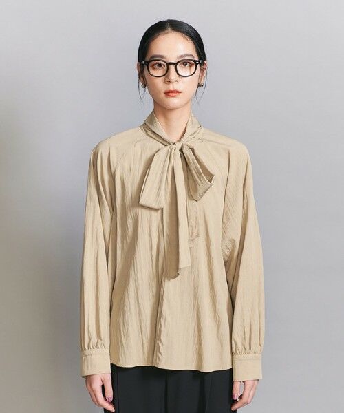 BEAUTY&YOUTH UNITED ARROWS / ビューティー&ユース ユナイテッドアローズ シャツ・ブラウス | 【WEB限定 Wardrobe DAILY MINIMAL】リボンタイブラウス -2WAY/ウォッシャブル- | 詳細19