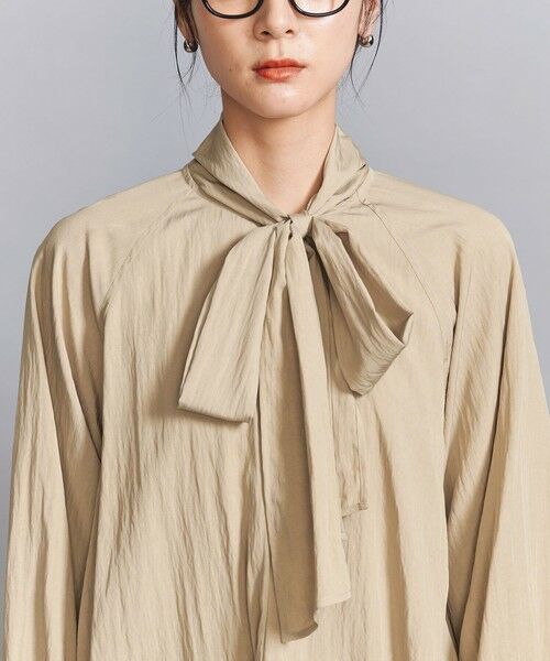 BEAUTY&YOUTH UNITED ARROWS / ビューティー&ユース ユナイテッドアローズ シャツ・ブラウス | 【WEB限定 Wardrobe DAILY MINIMAL】リボンタイブラウス -2WAY/ウォッシャブル- | 詳細22