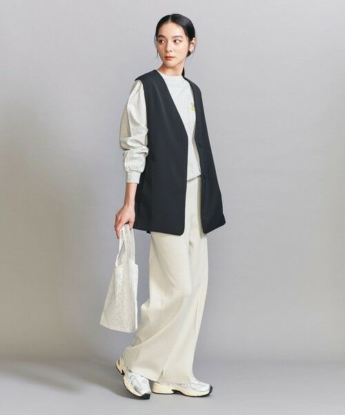 BEAUTY&YOUTH UNITED ARROWS / ビューティー&ユース ユナイテッドアローズ ベスト | 【WEB限定 Wardrobe DAILY MINIMAL】ダブルクロス リボンベルトジレ ウォッシャブル | 詳細27