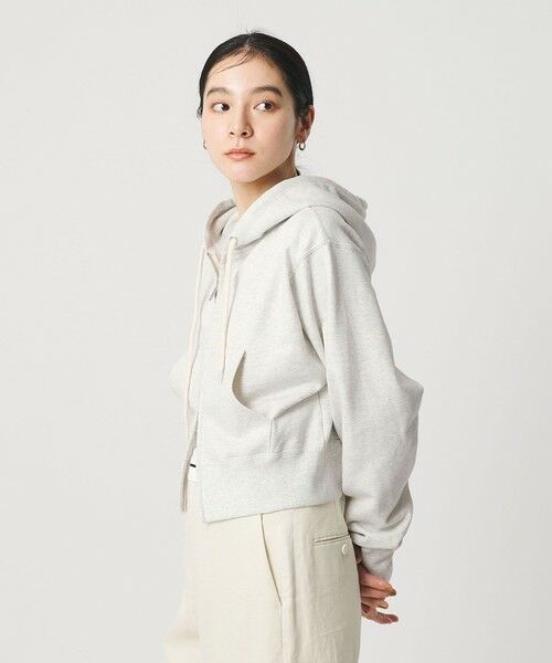 BEAUTY&YOUTH UNITED ARROWS / ビューティー&ユース ユナイテッドアローズ カーディガン・ボレロ | コットン ショートフロントジップパーカー | 詳細2