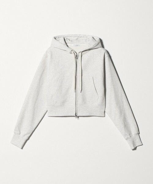 BEAUTY&YOUTH UNITED ARROWS / ビューティー&ユース ユナイテッドアローズ カーディガン・ボレロ | コットン ショートフロントジップパーカー（OFF WHITE）