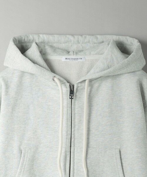 BEAUTY&YOUTH UNITED ARROWS / ビューティー&ユース ユナイテッドアローズ カーディガン・ボレロ | コットン ショートフロントジップパーカ | 詳細6