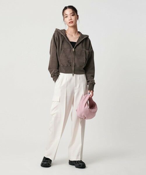 BEAUTY&YOUTH UNITED ARROWS / ビューティー&ユース ユナイテッドアローズ カーディガン・ボレロ | コットン ショートフロントジップパーカー | 詳細16