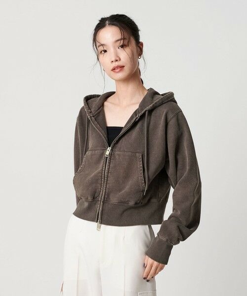 BEAUTY&YOUTH UNITED ARROWS / ビューティー&ユース ユナイテッドアローズ カーディガン・ボレロ | コットン ショートフロントジップパーカ | 詳細22