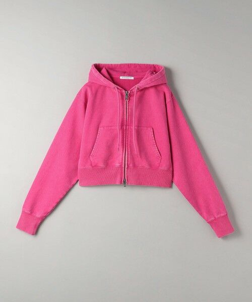（美品）beauty&youth コットンショートフロントジップパーカー コットン ショートフロントジップパーカ（パーカー