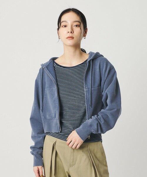 BEAUTY&YOUTH UNITED ARROWS / ビューティー&ユース ユナイテッドアローズ カーディガン・ボレロ | コットン ショートフロントジップパーカー | 詳細24