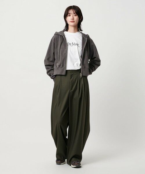 BEAUTY&YOUTH UNITED ARROWS / ビューティー&ユース ユナイテッドアローズ カーディガン・ボレロ | コットン ショートフロントジップパーカ | 詳細29
