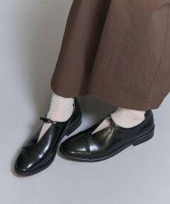 エナメルライク ストラップ バレエシューズ (フラットシューズ エナメルライク ストラップ バレエシューズ (フラットシューズ