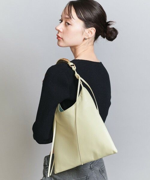 BEAUTY & YOUTH UNITED ARROWS/ビューティー&ユース ユナイテッドアローズ <LE VERNIS>SCULPTURE スクエア ワンショルダーバッグ LIME FREE BEAUTY & YOUTH UNITED ARROWS/ビューティー&ユース ユナイテッドアローズ <LE VERNIS>SCULPTURE スクエア ワンショルダーバッグ LIME FREE