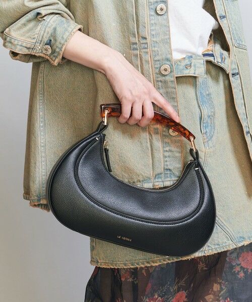 BEAUTY & YOUTH UNITED ARROWS/ビューティー&ユース ユナイテッドアローズ <LE VERNIS>マーブル ホーン バッグ BLACK FREE BEAUTY & YOUTH UNITED ARROWS/ビューティー&ユース ユナイテッドアローズ <LE VERNIS>マーブル ホーン バッグ BLACK FREE