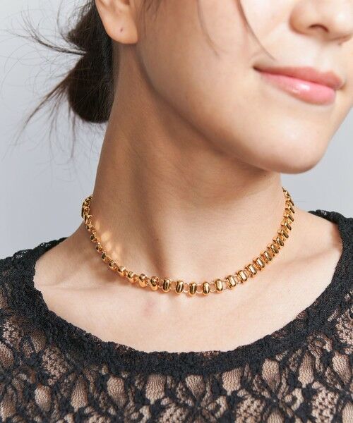BEAUTY & YOUTH UNITED ARROWS/ビューティー&ユース ユナイテッドアローズ メタル オーバルチェーン ショートネックレス GOLD FREE BEAUTY & YOUTH UNITED ARROWS/ビューティー&ユース ユナイテッドアローズ メタル オーバルチェーン ショートネックレス GOLD FREE