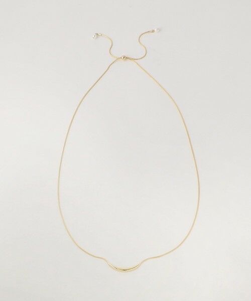 BEAUTY&YOUTH UNITED ARROWS / ビューティー&ユース ユナイテッドアローズ ネックレス・ペンダント・チョーカー | メタル×パールモチーフ スライダー ネックレス | 詳細3