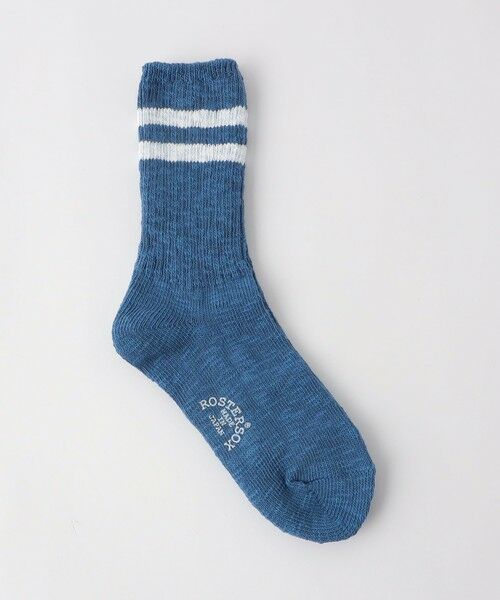 BEAUTY & YOUTH UNITED ARROWS/ビューティー&ユース ユナイテッドアローズ 【別注】<ROSTER SOX>スラブ ラインリブソックス COBALT FREE BEAUTY & YOUTH UNITED ARROWS/ビューティー&ユース ユナイテッドアローズ 【別注】<ROSTER SOX>スラブ ラインリブソックス COBALT FREE