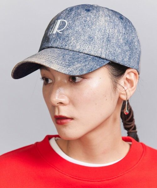 BEAUTY & YOUTH UNITED ARROWS/ビューティー&ユース ユナイテッドアローズ 【別注】<Revis.>プリントデニム ロゴ キャップ NAVY FREE BEAUTY & YOUTH UNITED ARROWS/ビューティー&ユース ユナイテッドアローズ 【別注】<Revis.>プリントデニム ロゴ キャップ NAVY FREE