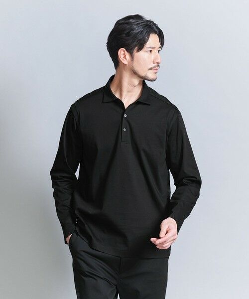 BEAUTY & YOUTH UNITED ARROWS/ビューティー&ユース ユナイテッドアローズ 【WEB限定 WARDROBE SMART】NORITAKE ポロシャツ BLACK S BEAUTY & YOUTH UNITED ARROWS/ビューティー&ユース ユナイテッドアローズ 【WEB限定 WARDROBE SMART】NORITAKE ポロシャツ BLACK S