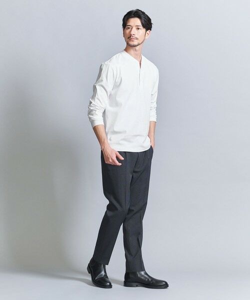 BEAUTY&YOUTH UNITED ARROWS / ビューティー&ユース ユナイテッドアローズ カットソー | 【WEB限定 WARDROBE SMART】クリア ガスコットン ヘンリーネック カットソー【抗菌・防臭】 | 詳細2