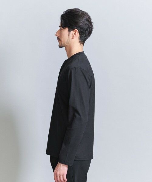 BEAUTY&YOUTH UNITED ARROWS / ビューティー&ユース ユナイテッドアローズ カットソー | 【WEB限定 WARDROBE SMART】クリア ガスコットン ヘンリーネック カットソー【抗菌・防臭】 | 詳細15