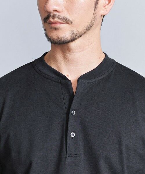 BEAUTY&YOUTH UNITED ARROWS / ビューティー&ユース ユナイテッドアローズ カットソー | 【WEB限定 WARDROBE SMART】クリア ガスコットン ヘンリーネック カットソー【抗菌・防臭】 | 詳細17