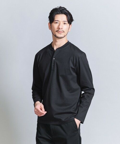 BEAUTY&YOUTH UNITED ARROWS / ビューティー&ユース ユナイテッドアローズ カットソー | 【WEB限定 WARDROBE SMART】クリア ガスコットン ヘンリーネック カットソー【抗菌・防臭】 | 詳細13