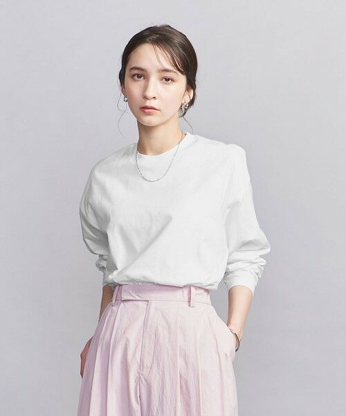 BEAUTY & YOUTH UNITED ARROWS/ビューティー&ユース ユナイテッドアローズ 【WEB限定】フィッシュ ロングスリーブ Tシャツ WHITE 0 BEAUTY & YOUTH UNITED ARROWS/ビューティー&ユース ユナイテッドアローズ 【WEB限定】フィッシュ ロングスリーブ Tシャツ WHITE 0