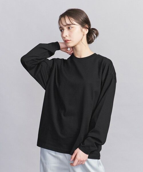 BEAUTY & YOUTH UNITED ARROWS/ビューティー&ユース ユナイテッドアローズ 【WEB限定】フィッシュ ロングスリーブ Tシャツ BLACK 0 BEAUTY & YOUTH UNITED ARROWS/ビューティー&ユース ユナイテッドアローズ 【WEB限定】フィッシュ ロングスリーブ Tシャツ BLACK 0