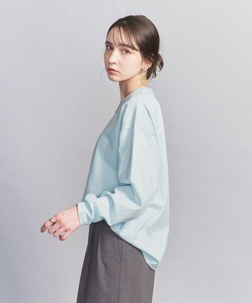 BEAUTY & YOUTH UNITED ARROWS/ビューティー&ユース ユナイテッドアローズ 【WEB限定】フィッシュ ロングスリーブ Tシャツ LT. BLUE 0 BEAUTY & YOUTH UNITED ARROWS/ビューティー&ユース ユナイテッドアローズ 【WEB限定】フィッシュ ロングスリーブ Tシャツ LT. BLUE 0