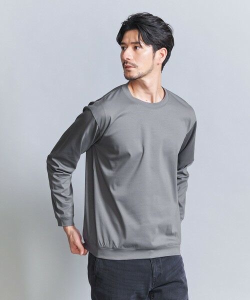BEAUTY & YOUTH UNITED ARROWS/ビューティー&ユース ユナイテッドアローズ 【WEB限定 WARDROBE SMART】NORITAKE スウェット スマートフィット カットソー MD. GRAY M BEAUTY & YOUTH UNITED ARROWS/ビューティー&ユース ユナイテッドアローズ 【WEB限定 WARDROBE SMART】NORITAKE スウェット スマートフィット カットソー MD. GRAY M