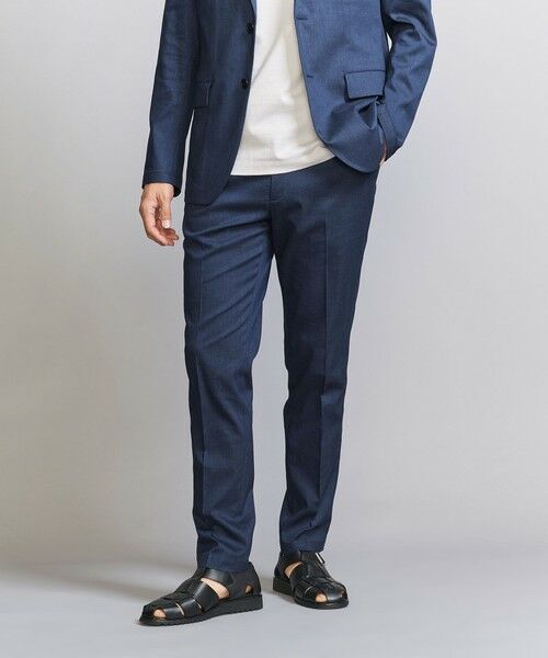 BEAUTY & YOUTH UNITED ARROWS/ビューティー&ユース ユナイテッドアローズ 東レ/TORAY ドライ ポリエステル ノープリーツ スリムパンツ - セットアップ対応 ヨコストレッチ ウォッシャブル - ROYAL L BEAUTY & YOUTH UNITED ARROWS/ビューティー&ユース ユナイテッドアローズ 東レ/TORAY ドライ ポリエステル ノープリーツ スリムパンツ - セットアップ対応 ヨコストレッチ ウォッシャブル - ROYAL L