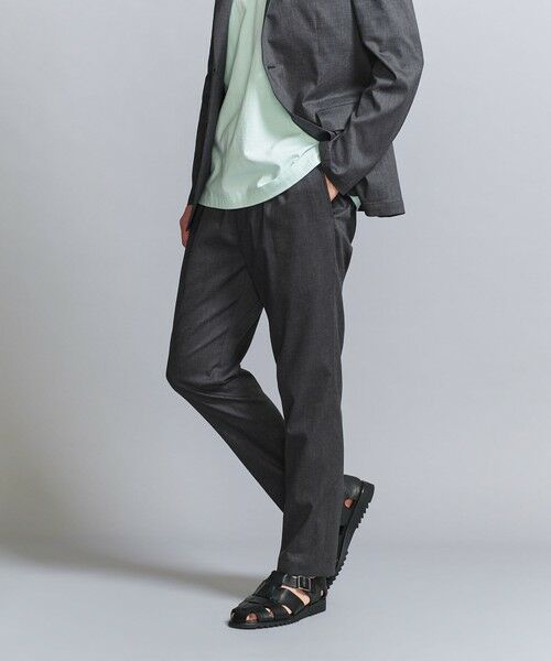 BEAUTY & YOUTH UNITED ARROWS/ビューティー&ユース ユナイテッドアローズ 東レ/TORAY ドライ ポリエステル 1プリーツ イージーパンツ - セットアップ対応 ヨコストレッチ ウォッシャブル - DK. GRAY L BEAUTY & YOUTH UNITED ARROWS/ビューティー&ユース ユナイテッドアローズ 東レ/TORAY ドライ ポリエステル 1プリーツ イージーパンツ - セットアップ対応 ヨコストレッチ ウォッシャブル - DK. GRAY L