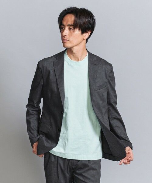 BEAUTY & YOUTH UNITED ARROWS/ビューティー&ユース ユナイテッドアローズ 東レ/TORAY ドライ ポリエステル 2ボタン ジャケット - セットアップ対応 ヨコストレッチ ウォッシャブル - DK. GRAY L BEAUTY & YOUTH UNITED ARROWS/ビューティー&ユース ユナイテッドアローズ 東レ/TORAY ドライ ポリエステル 2ボタン ジャケット - セットアップ対応 ヨコストレッチ ウォッシャブル - DK. GRAY L