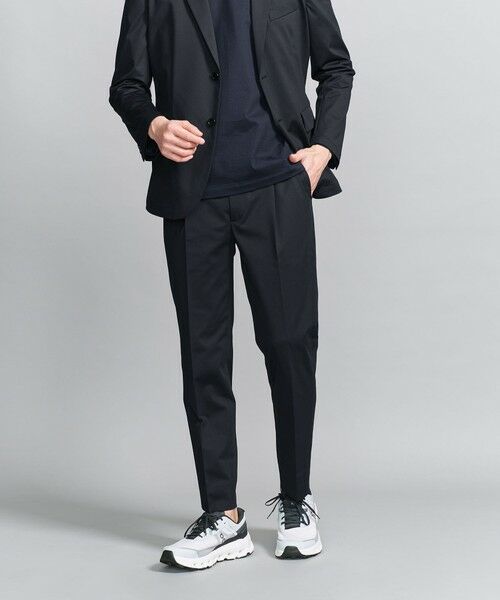 美品◯ユナイテッドアローズ　ジャージーラペルジャケットパンツ　スーツセットアップ WEB限定 WARDROBE SMART】LANATEC OX セットアップ/総裏