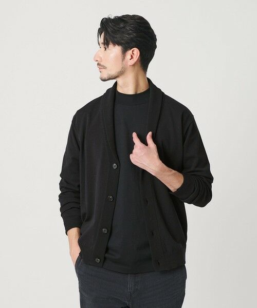 BEAUTY&YOUTH UNITED ARROWS / ビューティー&ユース ユナイテッドアローズ カーディガン・ボレロ | 【WEB限定 WARDROBE SMART】KOUKIN ショールカラー カーディガン【抗菌・防臭】 | 詳細1
