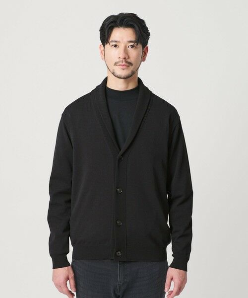 BEAUTY&YOUTH UNITED ARROWS / ビューティー&ユース ユナイテッドアローズ カーディガン・ボレロ | 【WEB限定 WARDROBE SMART】KOUKIN ショールカラー カーディガン【抗菌・防臭】 | 詳細4