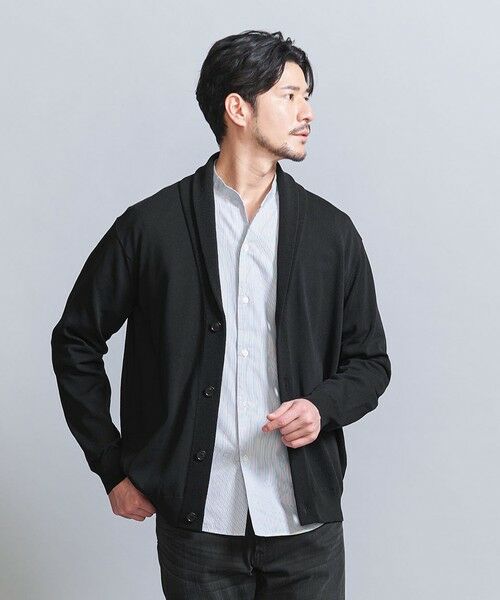 BEAUTY & YOUTH UNITED ARROWS/ビューティー&ユース ユナイテッドアローズ 【WEB限定 WARDROBE SMART】KOUKIN ショールカラー カーディガン【抗菌・防臭】 BLACK M BEAUTY & YOUTH UNITED ARROWS/ビューティー&ユース ユナイテッドアローズ 【WEB限定 WARDROBE SMART】KOUKIN ショールカラー カーディガン【抗菌・防臭】 BLACK M
