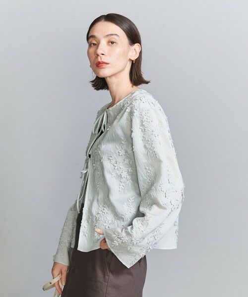 セルロースナイロン エンブロイダリー ブラウス BEAUTY&YOUTH UNITED ARROWS（ビューティーアンドユース