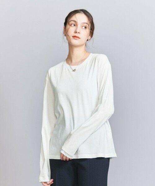 BEAUTY&YOUTH UNITED ARROWS / ビューティー&ユース ユナイテッドアローズ カットソー | コットン ルーズ ロングスリーブ Tシャツ | 詳細1