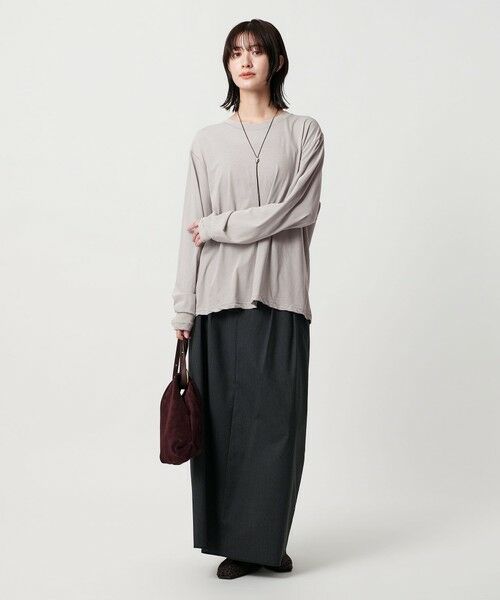 BEAUTY&YOUTH UNITED ARROWS / ビューティー&ユース ユナイテッドアローズ カットソー | コットン ルーズ ロングスリーブ Tシャツ | 詳細9