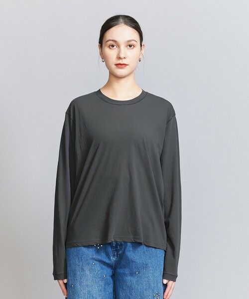 BEAUTY&YOUTH UNITED ARROWS / ビューティー&ユース ユナイテッドアローズ カットソー | コットン ルーズ ロングスリーブ Tシャツ | 詳細12