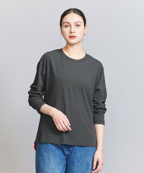 BEAUTY&YOUTH UNITED ARROWS / ビューティー&ユース ユナイテッドアローズ カットソー | コットン ルーズ ロングスリーブ Tシャツ | 詳細11