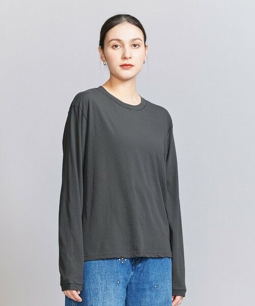 BEAUTY&YOUTH UNITED ARROWS / ビューティー&ユース ユナイテッドアローズ カットソー | コットン ルーズ ロングスリーブ Tシャツ | 詳細10