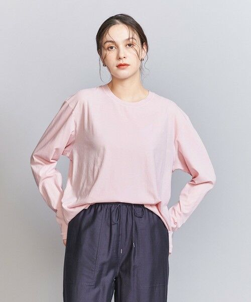 BEAUTY&YOUTH UNITED ARROWS / ビューティー&ユース ユナイテッドアローズ カットソー | コットン ルーズ ロングスリーブ Tシャツ | 詳細19