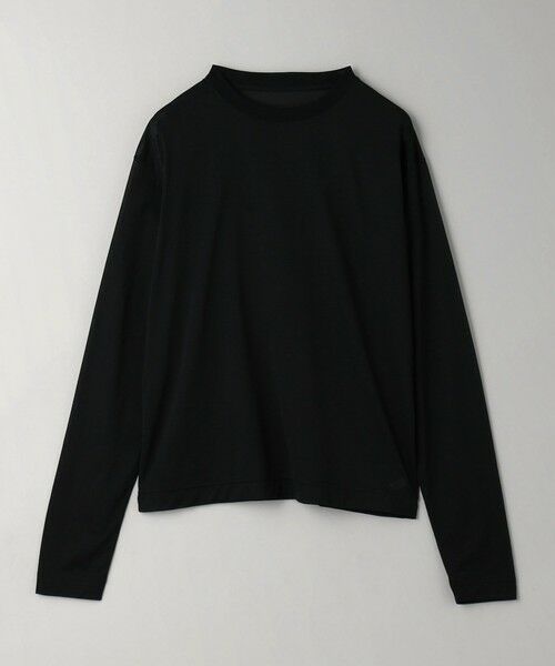 BEAUTY & YOUTH UNITED ARROWS/ビューティー&ユース ユナイテッドアローズ コットンナイロン天竺 クルーネック ロングスリーブ Tシャツ BLACK FREE BEAUTY & YOUTH UNITED ARROWS/ビューティー&ユース ユナイテッドアローズ コットンナイロン天竺 クルーネック ロングスリーブ Tシャツ BLACK FREE
