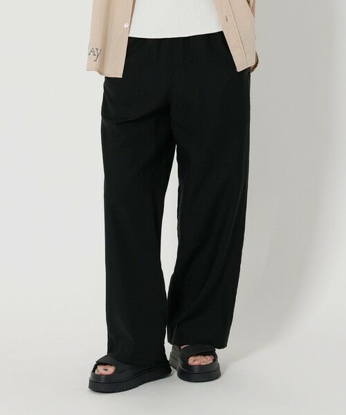 BEAUTY & YOUTH UNITED ARROWS/ビューティー&ユース ユナイテッドアローズ ツイルパッチポケットイージーパンツ 3 -ウォッシャブル- BLACK M BEAUTY & YOUTH UNITED ARROWS/ビューティー&ユース ユナイテッドアローズ ツイルパッチポケットイージーパンツ 3 -ウォッシャブル- BLACK M